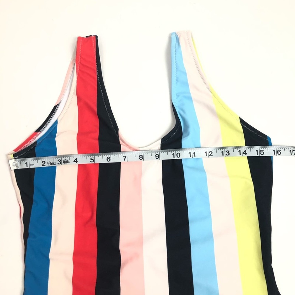 Cupshe Colorful Stripe One Piece Swimsuit Small - Picture 6 of 12